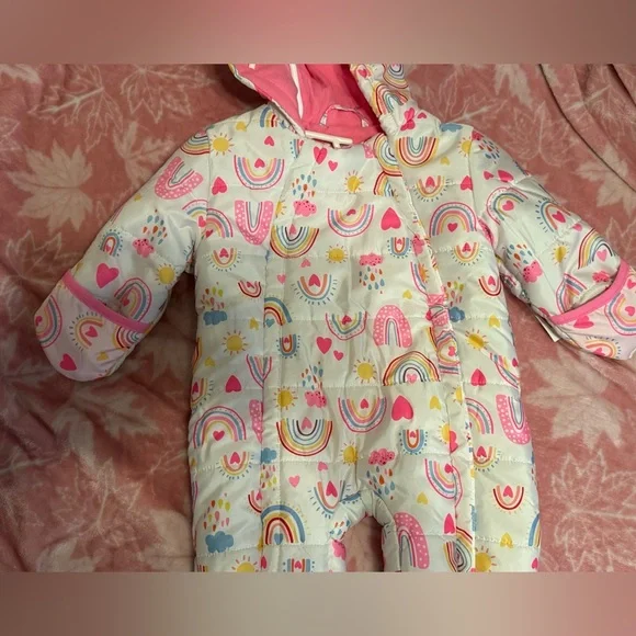 Colorful Kids One Piece Snowsuit - Picture 4 of 5